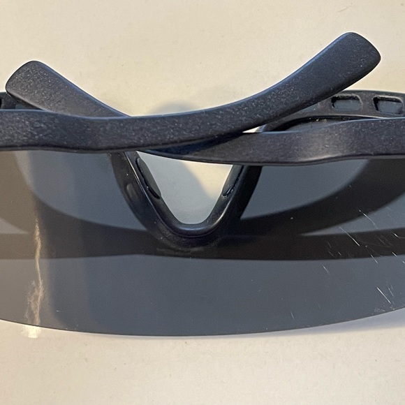 Unisex Mykita Blaze Pitch Black Sunglasses with Box 3502552 Silver Flash Shield - Picture 9 of 10